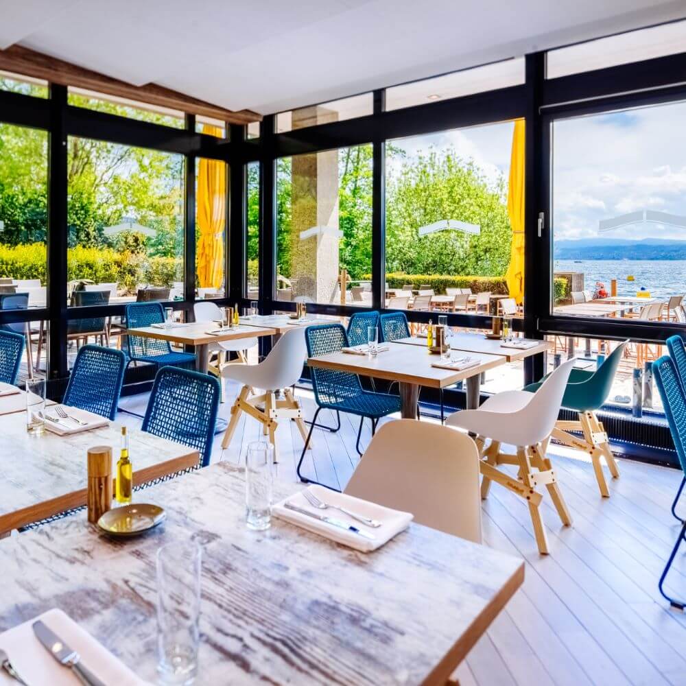 Lake Side Restaurant Ambiente Zürich cotedazurich